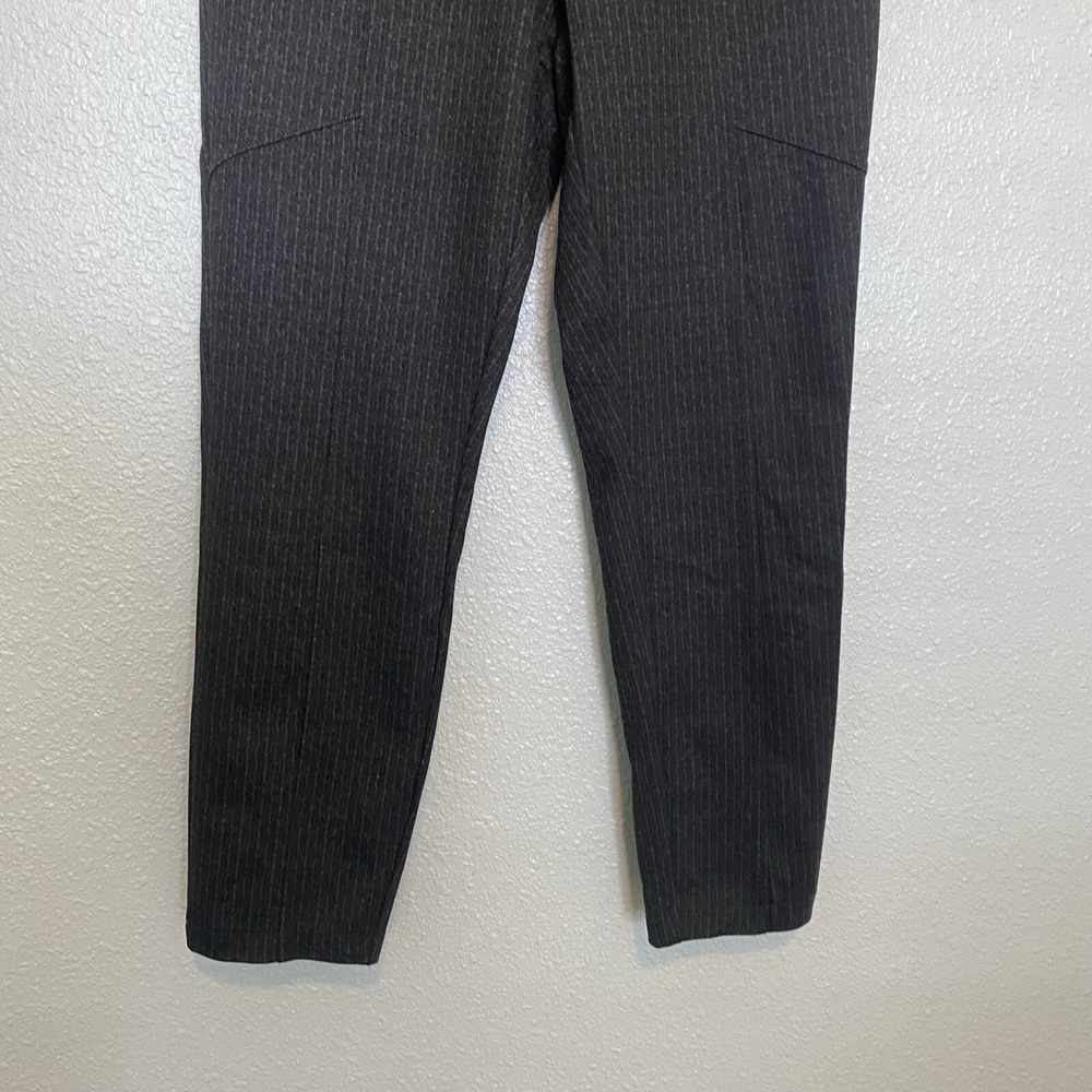 Marc New York Pinstripe Tapered Slacks Medium Black Pull On - Picture 11 of 15